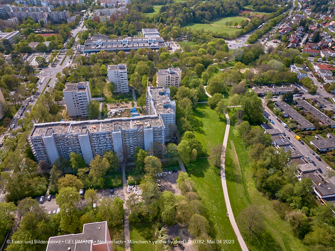 04.05.2023 - Sanierung am Karl-Marx-Ring 11-21 in Neuperlach